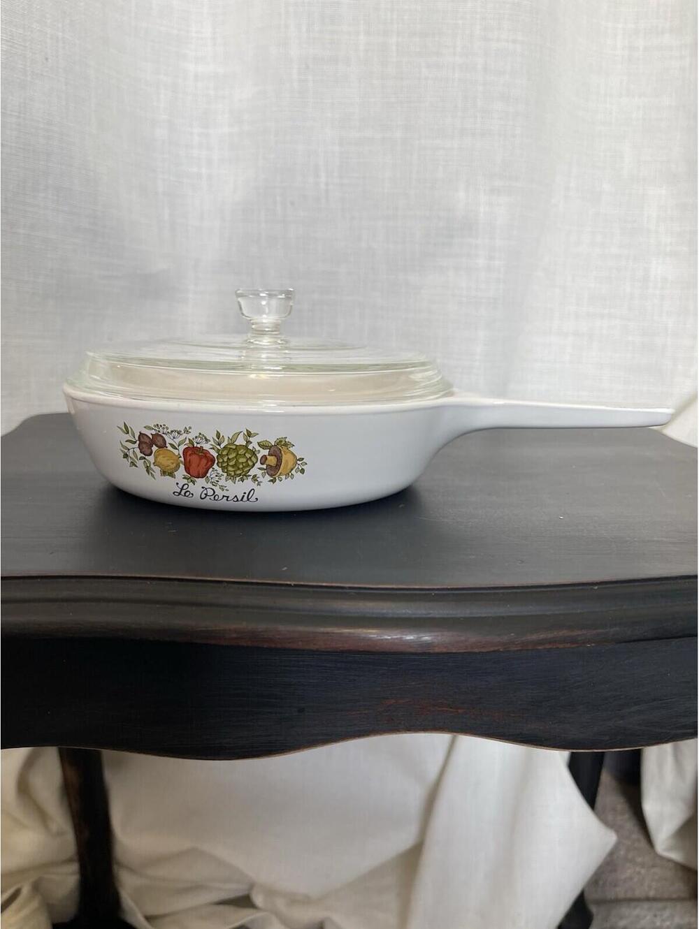 Vintage Corning Ware Le Persil P83B Sauce Pan With Lid